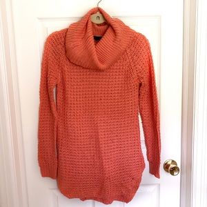 Beautiful Cowl Neck Coral Sweater